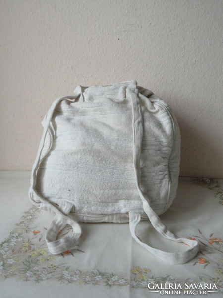 Textile backpack made of natural material