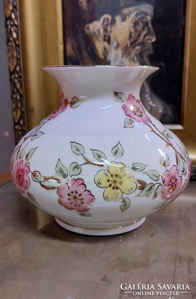 Zsolnay porcelain vase with pigeon marking