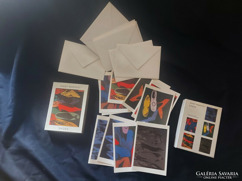Andy Warholl 10 drb komplet officiális képeslapok - szitanyomás