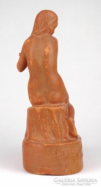 1N964 Kisfalud strobl Zsigmond terracotta female nude statue 1970