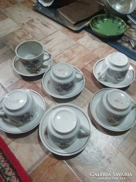 Old Russian porcelain tea set