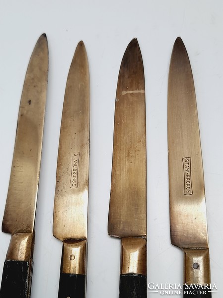 Old copper knives, 15.3 cm, 4 in one