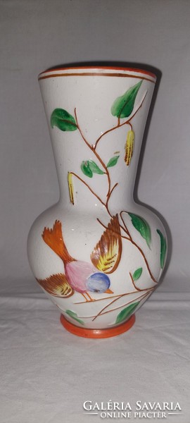 Régi madaras porcelán váza