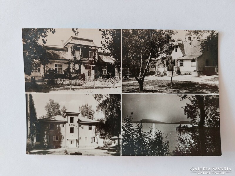 Régi képeslap Balaton fotó levelezőlap Zamárdi 1958