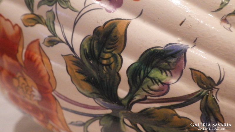 Marked gouda floral vase