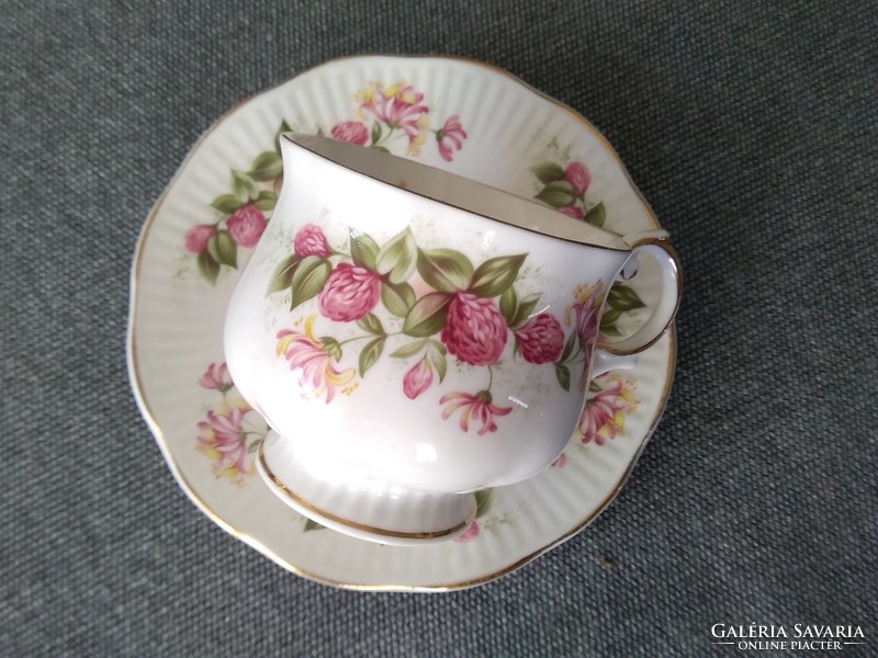 English porcelain coffee, Art Nouveau style / cup + plate