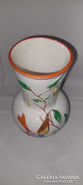 Régi madaras porcelán váza