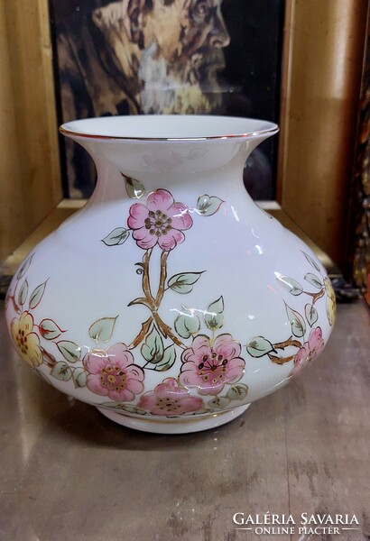 Zsolnay porcelain vase with pigeon marking
