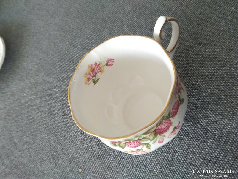 English porcelain coffee, Art Nouveau style / cup + plate