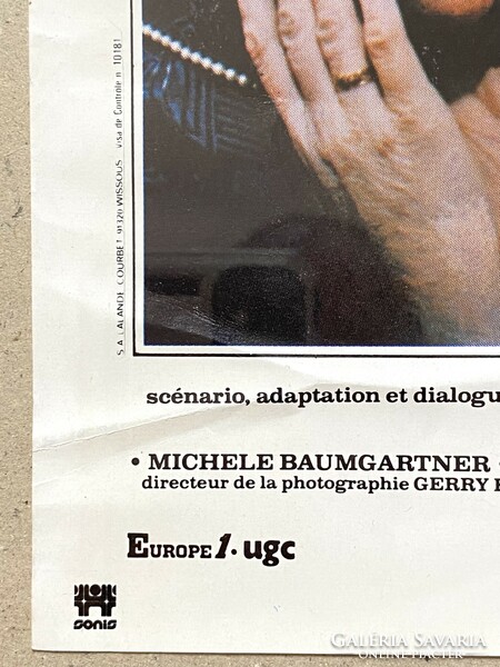 French cinema movie poster 40 x 53 cm les mots pour le dire - nicole garcia + barrault