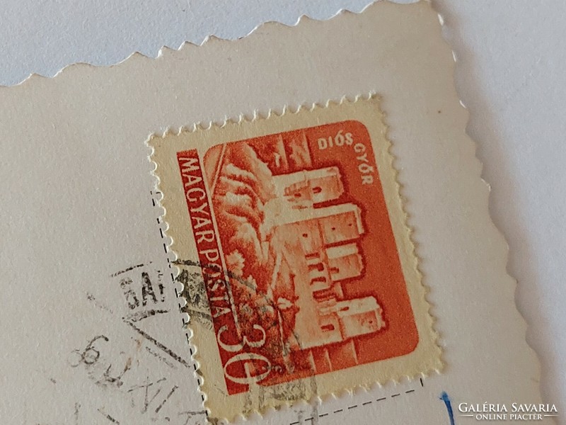 Régi képeslap Balatonalmádi fotó levelezőlap vitorlások 1959