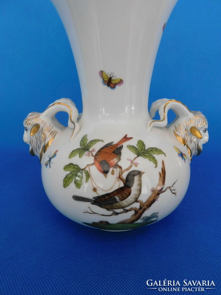 Herend rothschild ram's vase