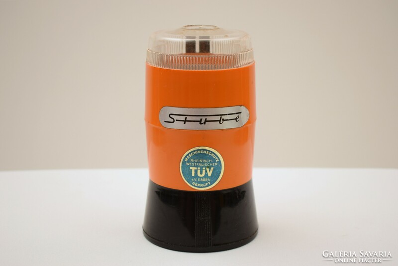 Mid century coffee grinder / German Stube 70s / orange