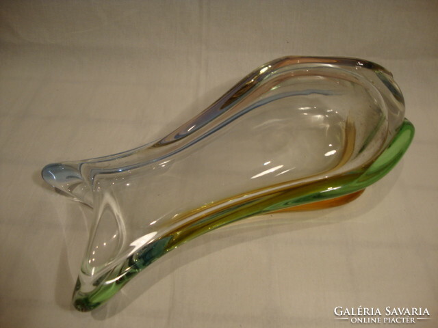 Multicolor glass vase