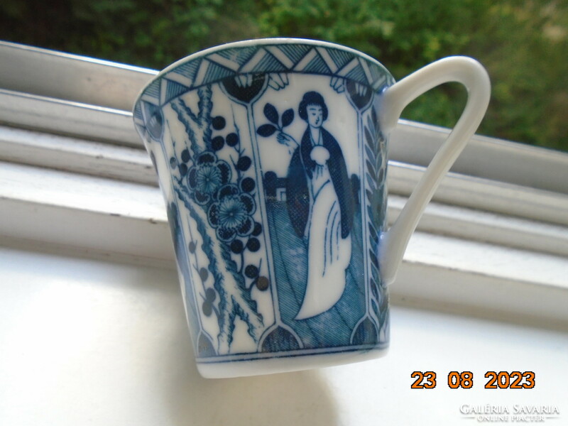 Kangxi long elisa pattern blue and white Chinese cup with imperial blue mark