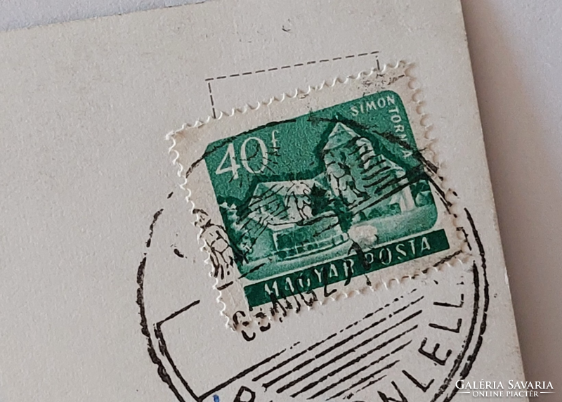 Régi képeslap Balatonlelle üdülő fotó levelezőlap 1962