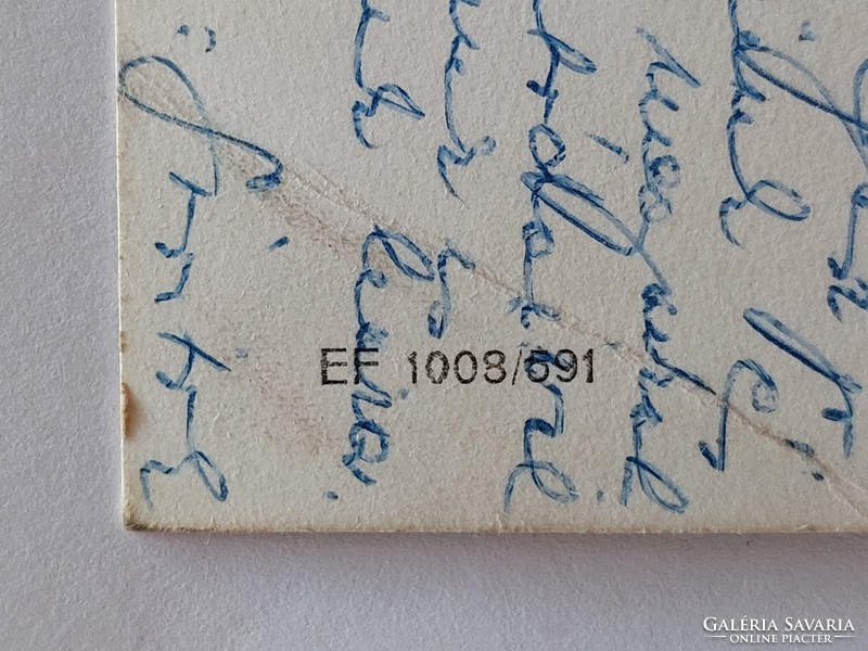 Régi képeslap Balaton fotó levelezőlap 1959 halászháló szák