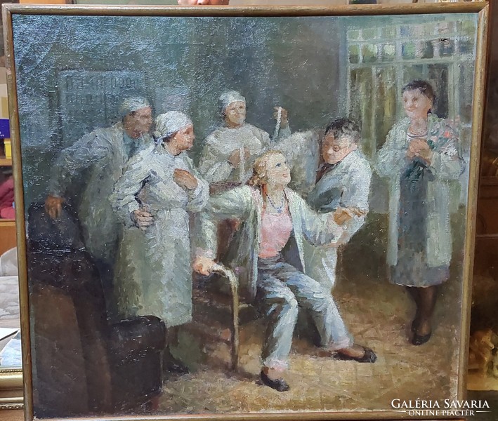 Pawlow Kiev 1943 oil on canvas still life painting