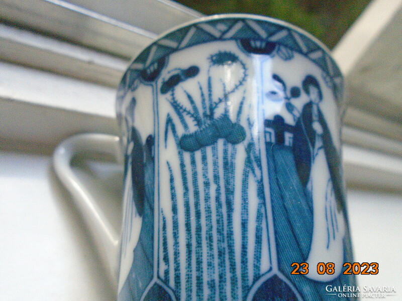 Kangxi long elisa pattern blue and white Chinese cup with imperial blue mark