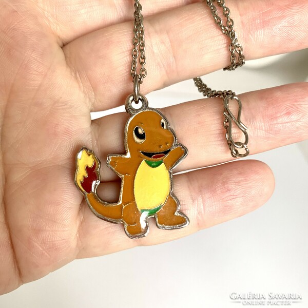 Dino children's necklace, dinosaur baby children's chain, dino boy or girl necklace made of metal