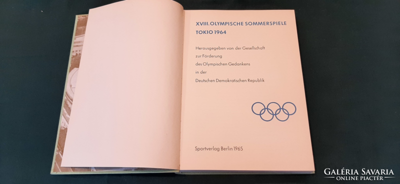 XVIII. OLYMPISCHE SPIELE TOKIO 1964 - német-nyelvű - RITKASÁG (19)