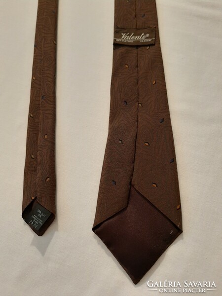 Valente tie - 100% silk - like new - rarity - brown - numbered ny4)