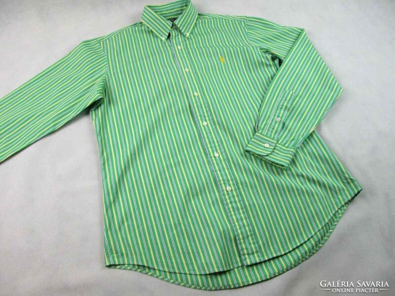 Original ralph lauren (m) elegant striped long sleeve men's shirt