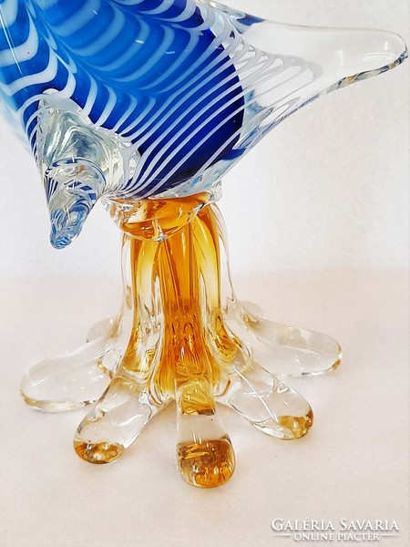 Hatalmas régi Muránói művészi üveg kacsa