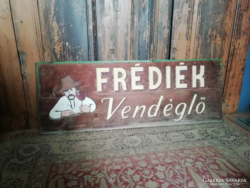 Restaurant sign, hand-painted company sign, 