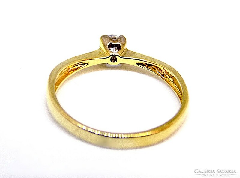 Stone solitaire gold ring (zal-au108065)