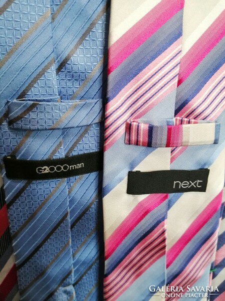 5 Ties, 100% silk, silk, striped, in a package. (4)
