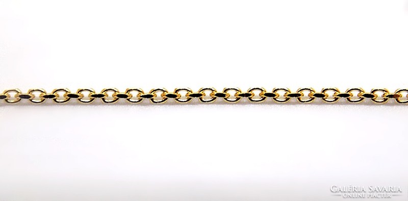 Gyöngyházas arany lánc+medál (ZAL-Au114867)