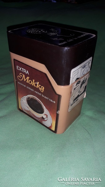 Régi 1970-s évek EXTRA MOKKA  - plasztik kávé doboz 100 g - ZAMAT KÁVÉ KEKSZGYÁR a képek szerint