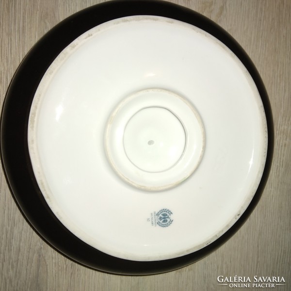 Hollóházi Saxon endre ashtray, ashtray 17 cm