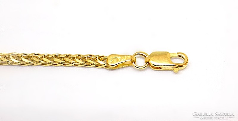 Gold cube necklace (zal-au116581)