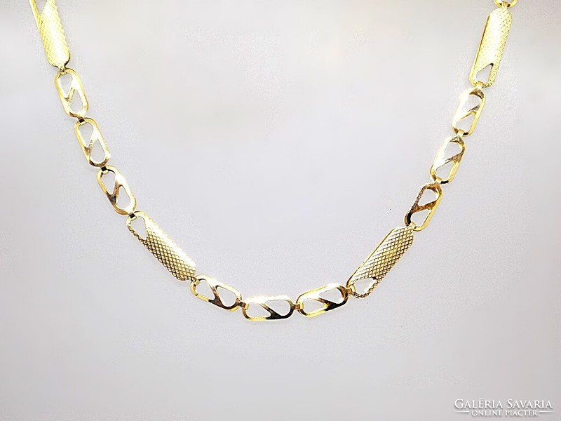 Yellow gold chain necklace (zal-au114096)