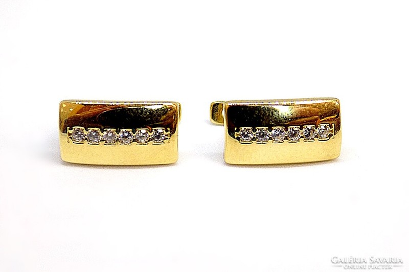 Gold earrings with stones (zal-au114024)