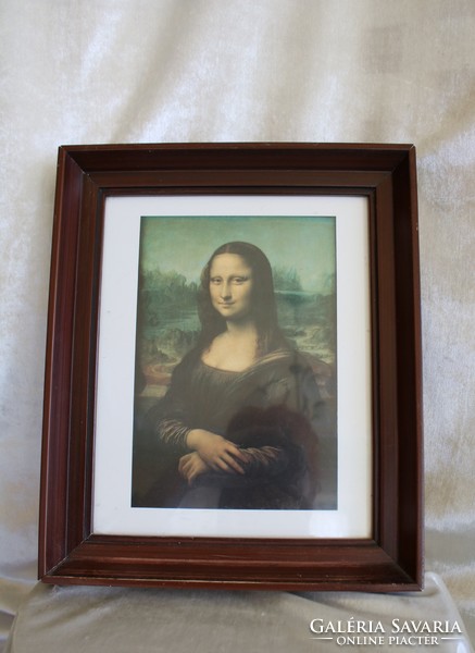 Picture bought in the Louvre in Paris - based on Leonardo da Vinci's Mona Lisa painting