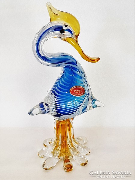 Huge old art glass duck from Murano