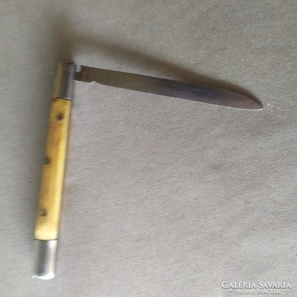 Old bacon butcher knife with horn handle for sale!