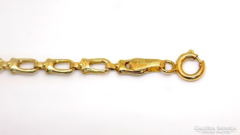 Yellow gold necklace (zal-au89062)