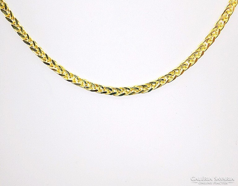 Gold cube necklace (zal-au116581)