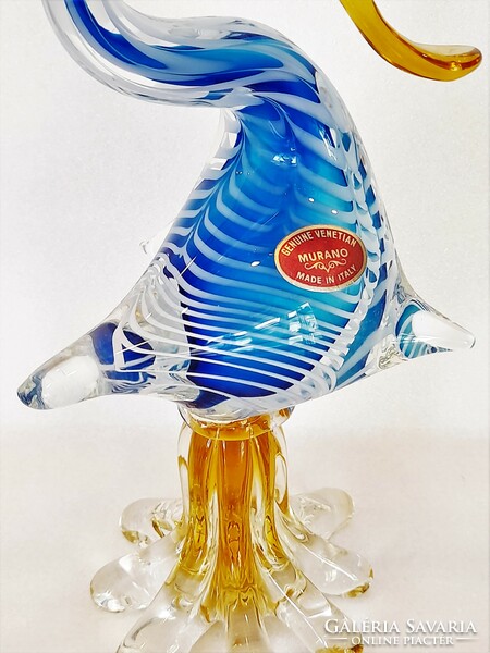 Huge old art glass duck from Murano