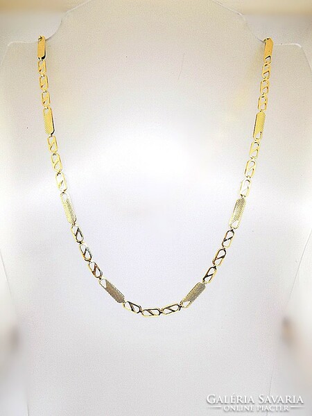 Yellow gold chain necklace (zal-au114096)