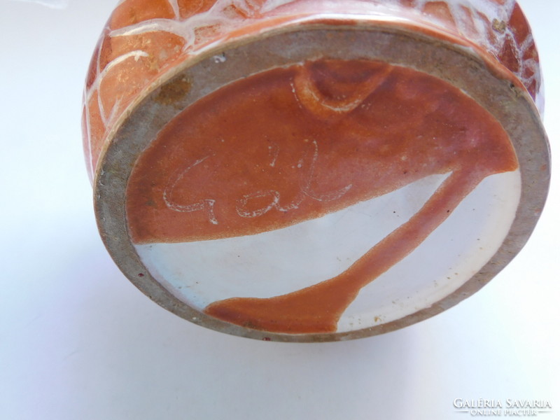 Industrial artist's ceramic vase from the 70s - gal - 22 cm