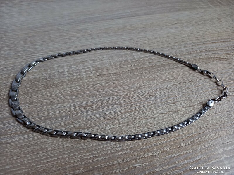 Silver necklace, necklace