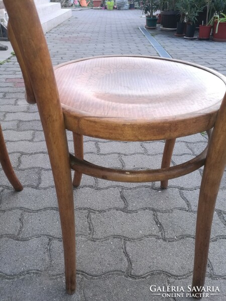 Pair of inlaid thonet chairs