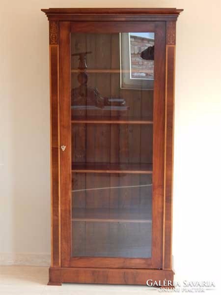 Biedermeier bookcase, inlaid [ f - 05 ]