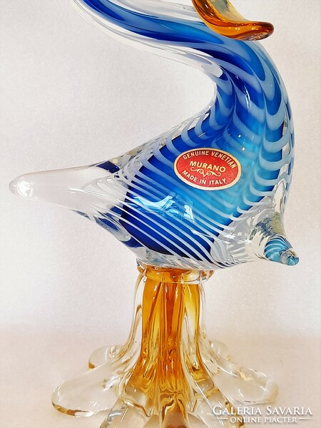 Huge old art glass duck from Murano