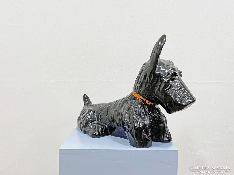 Huge terrier dog statue